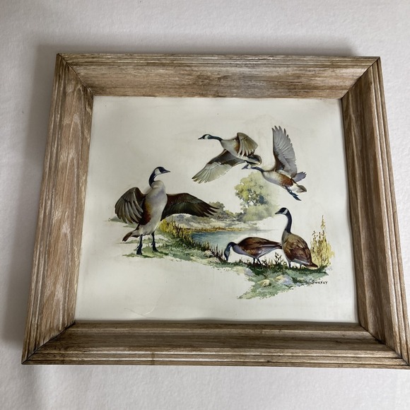 2 Fred Sweney Embossed Plastic Picture Prints Ducks and White Tailed Deers - Picture 3 of 16